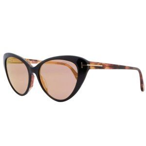 Tom Ford Harlow Cateye Sunglasses Black 56mm TF869 05Z NEW